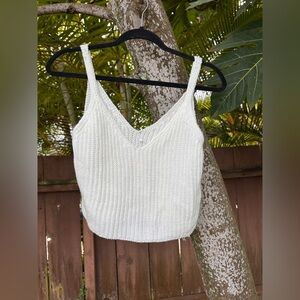 NWT White Knit Top One Size
